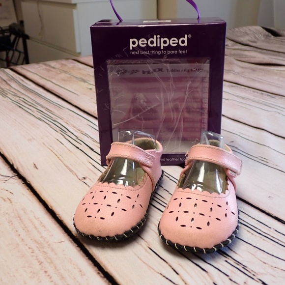GUC Pediped Katelyn Mary Jane Shoe in Astor Pink 18-24 months - Picture 9 of 12